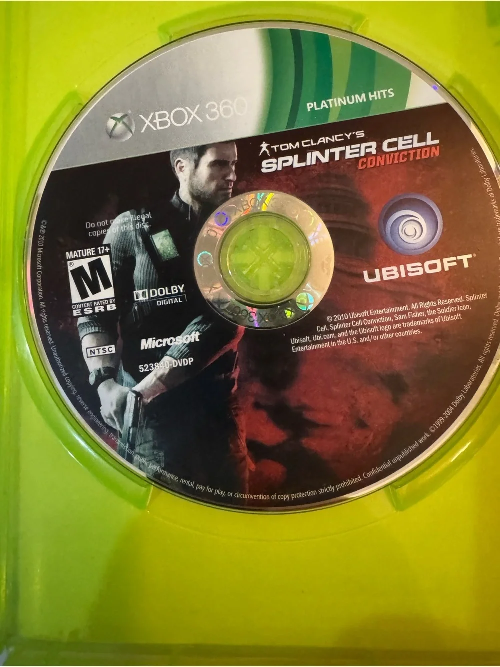 Splinter Cell Conviction (Microsoft Xbox 360)